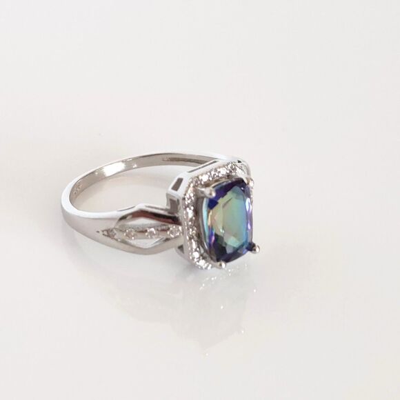 Mystic Gemstone Ring 1.3 Carats Size 7 - Picture 3 of 7
